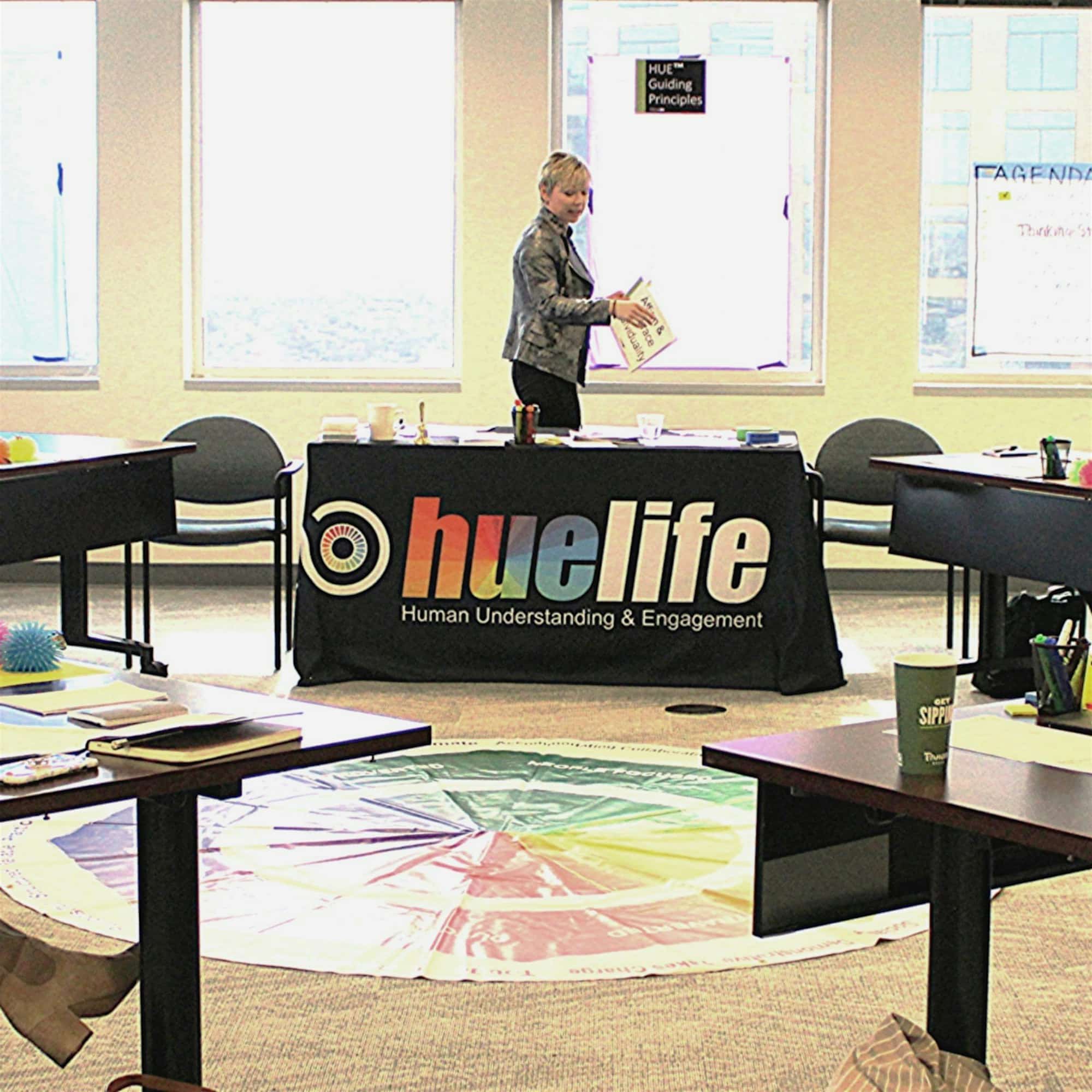 HueLife Class Room with Presenter