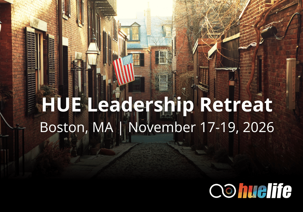 Brick alley on Beacon Hill, Boston. HUE Leadership Retreat, Boston MA, November 17 to 19, 2026